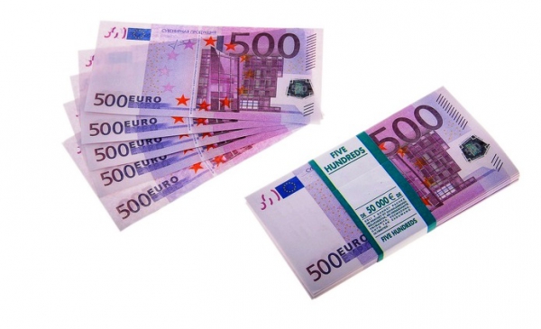 Муляж денег, купюры 500 евро (цена за пачку) 85-95 шт