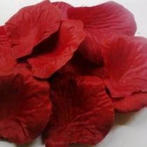 Лепестки роз, ткань  5,5 х 4,5 см, 144 шт бородовый