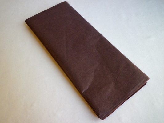 Бумага Тишью 50 х 65 см ( в упаковке 10 листов)коричневая