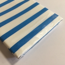 Бумага Тишью 50 х 65  см ( в упаковке 10 листов) синяя полоска