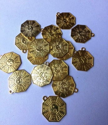 Монеты золотые с подвесом 20 мм 20 шт