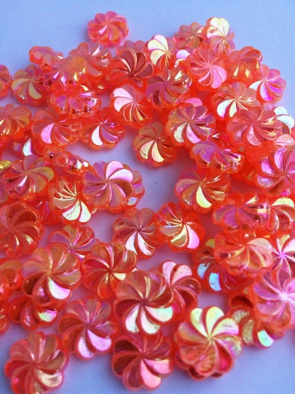 Бусины для браслетов Цветок 10 мм 50 шт розовый