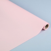 Матовая Плёнка «Корейская» 50 мкм 0,5 х 10 м двухсторонняя однотонная Холодный Розовый 0,5х10 м