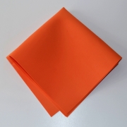 Фоамиран premium 50х50, толщина 1мм ярко оранжевый упаковка 10 листов