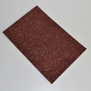 Глиттерный фоамиран 2 мм  40 х 60 см ,коричневый