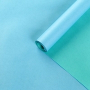 Бумага упаковочная крафт 2х сторонняя 70 см 10 м голубая - мята