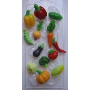Овощное ассорти пластиковая форма для мыла