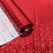 Пленка голография красная 60 - 70 см 8 - 9 метров
