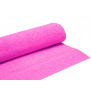 Бумага гофрированная 85-90гр  50 см 2,5 ярко розовая