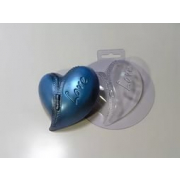 Сердце на молнии пластиковая форма