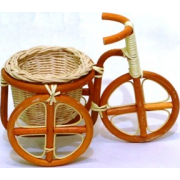 Кашпо плетеное Велосипед 29 х15 H 19 ( Кашпо D20 Н 12)см ротанг