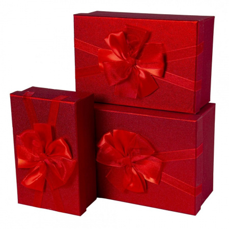 Коробка Прямоугольник  1 шт 23 х 15 х 8,5 см красный