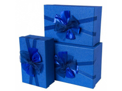 Коробка Прямоугольник 21 х 13 х 7,5 см 1 шт синий