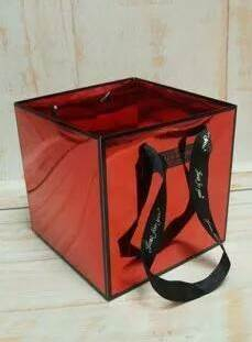 Сумка "сумка "Mirror"18x18x18cm красный