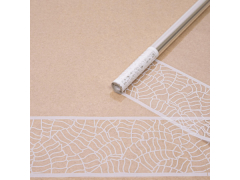 Пленка прозрачная с рисунком «Листья кайма» 70см 200гр