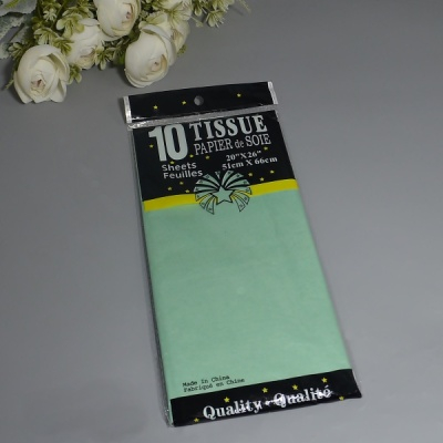 Бумага тишью  50 х 65 лиственный зеленый (10шт)