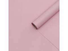 Плёнка «Корейская» 50 мкм 0,5 х 10 м двухсторонняя однотонная, цвет Розовый щербет