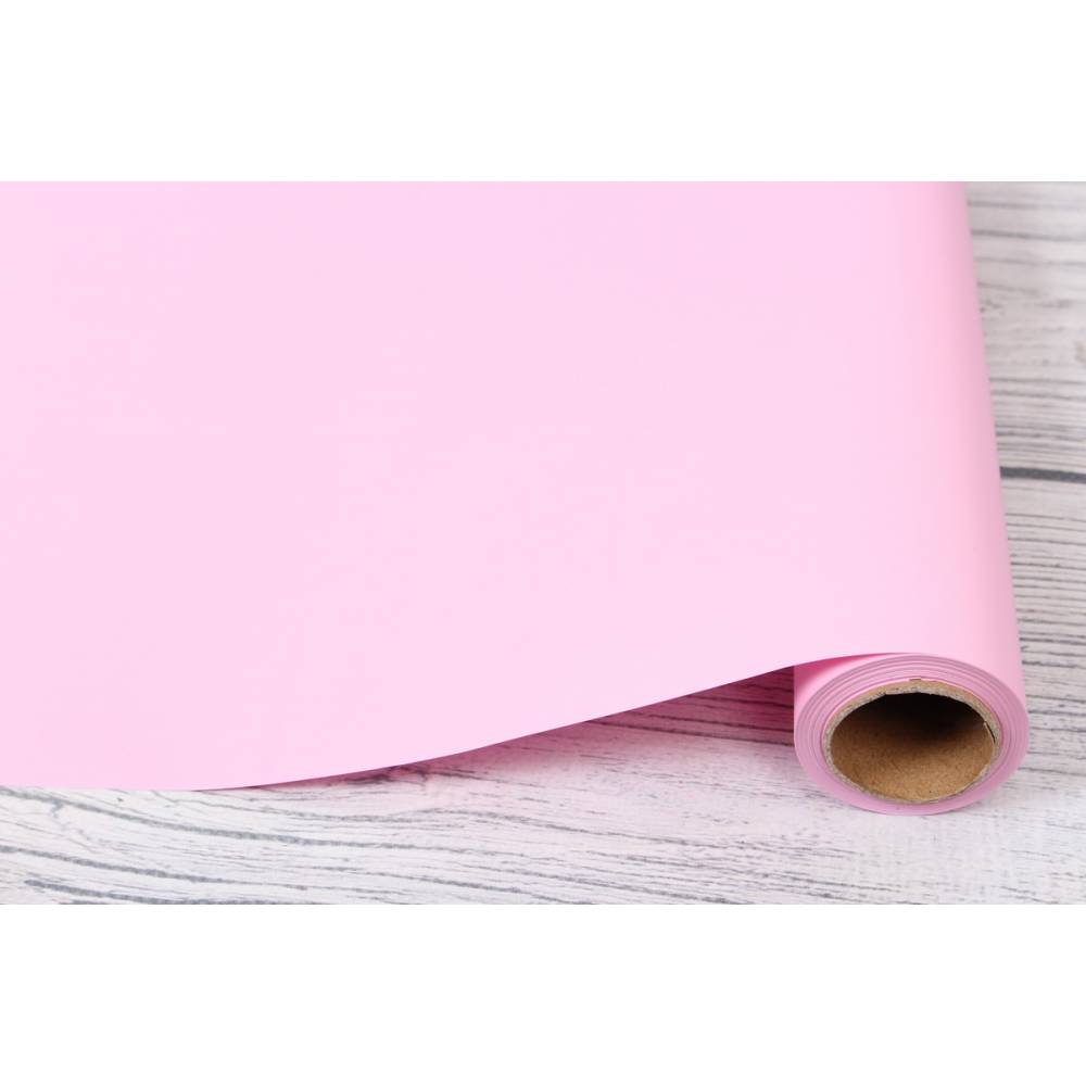 Матовая пленка «The BEST» 50 см x 10 м, цв. ярко-розовый