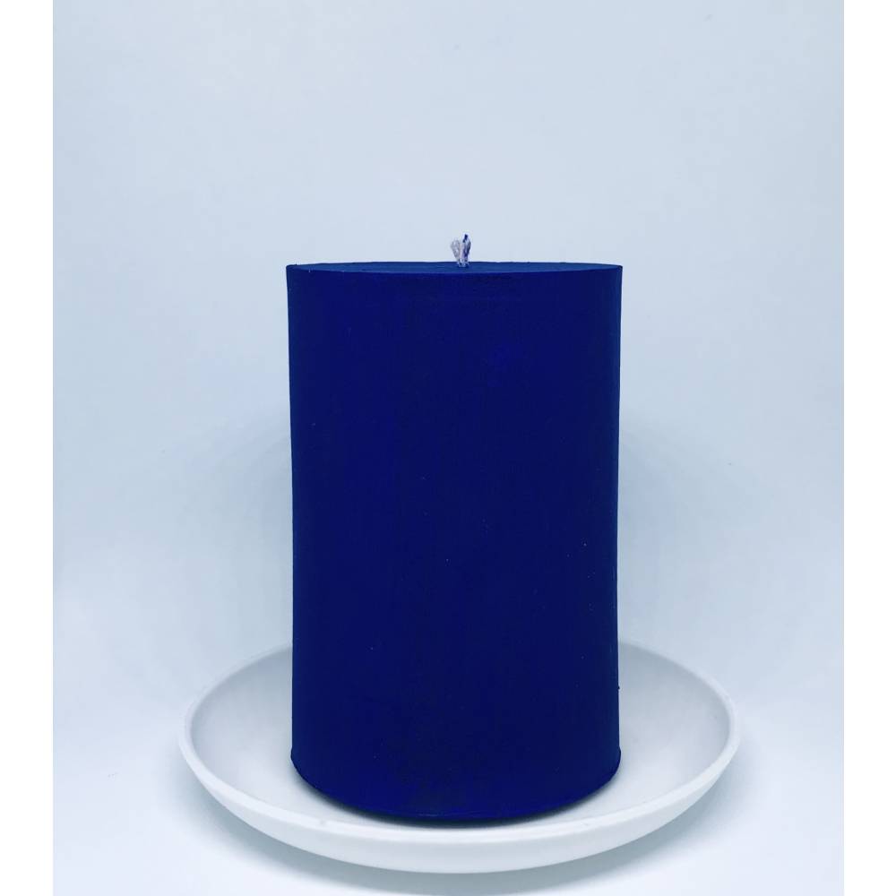 Свеча - цилиндр,  6 х 9 см 230 гр  фиолетовая