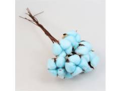 Сухоцвет «Хлопок», (10шт в пачке), голубой