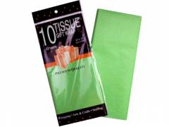 Бумага Тишью 50 х 65  см ( в упаковке 10 листов) светло-зеленая