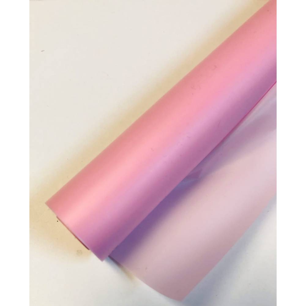 Пленка матовая однотонная 60 см 200 гр  светло розовая
