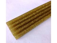 Термоклей цветной 7 мм 20 см глиттер  золото