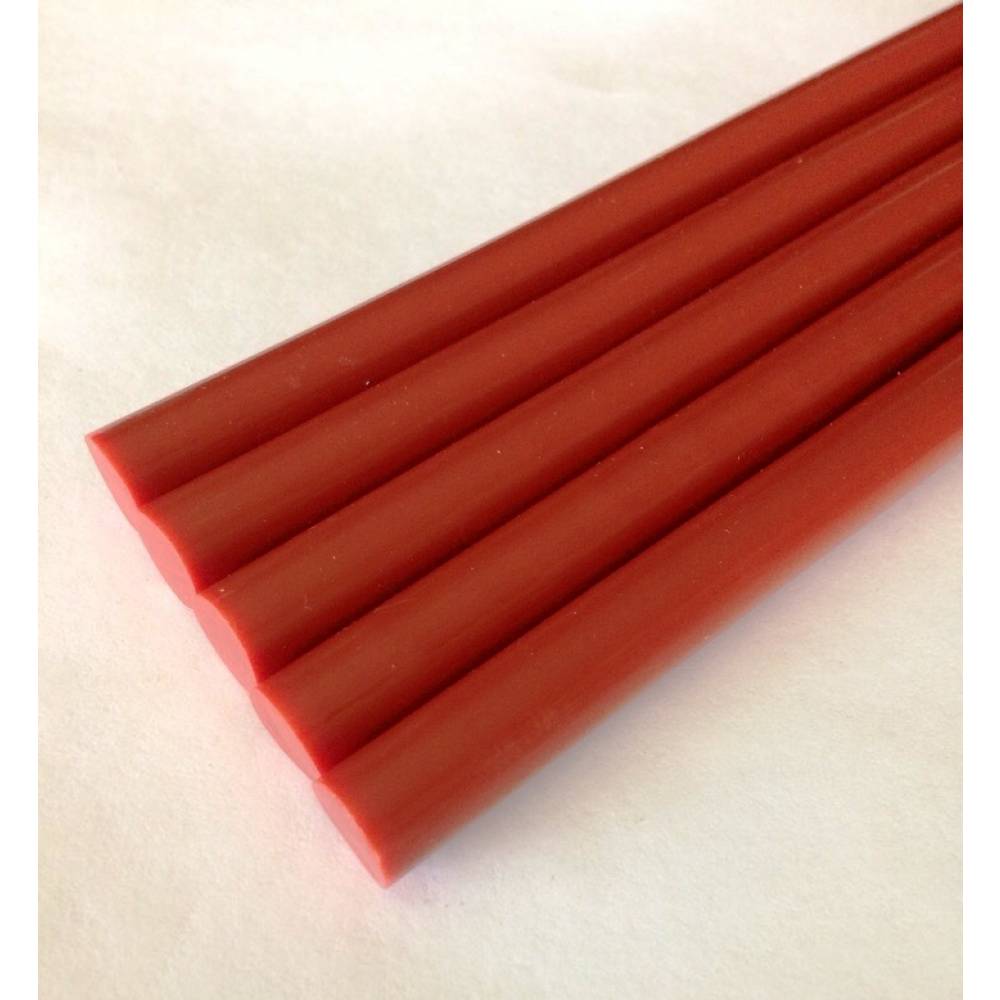 Термоклей цветной 11 мм 20 см красный