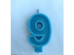 Свеча Цифра  7 см  голубая 9 ( девять)