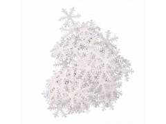 Снежинка ткань белая 3 см 50 шт