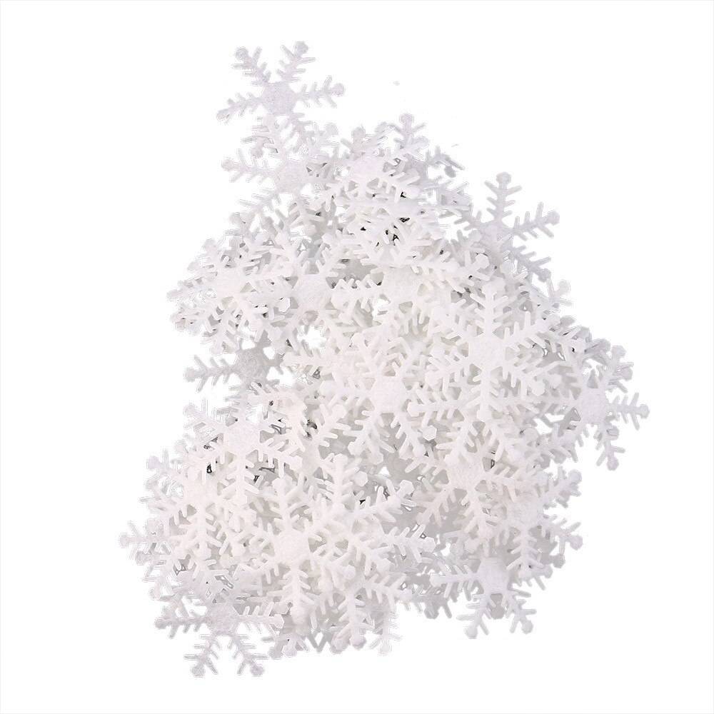 Снежинка ткань белая 3 см 50 шт