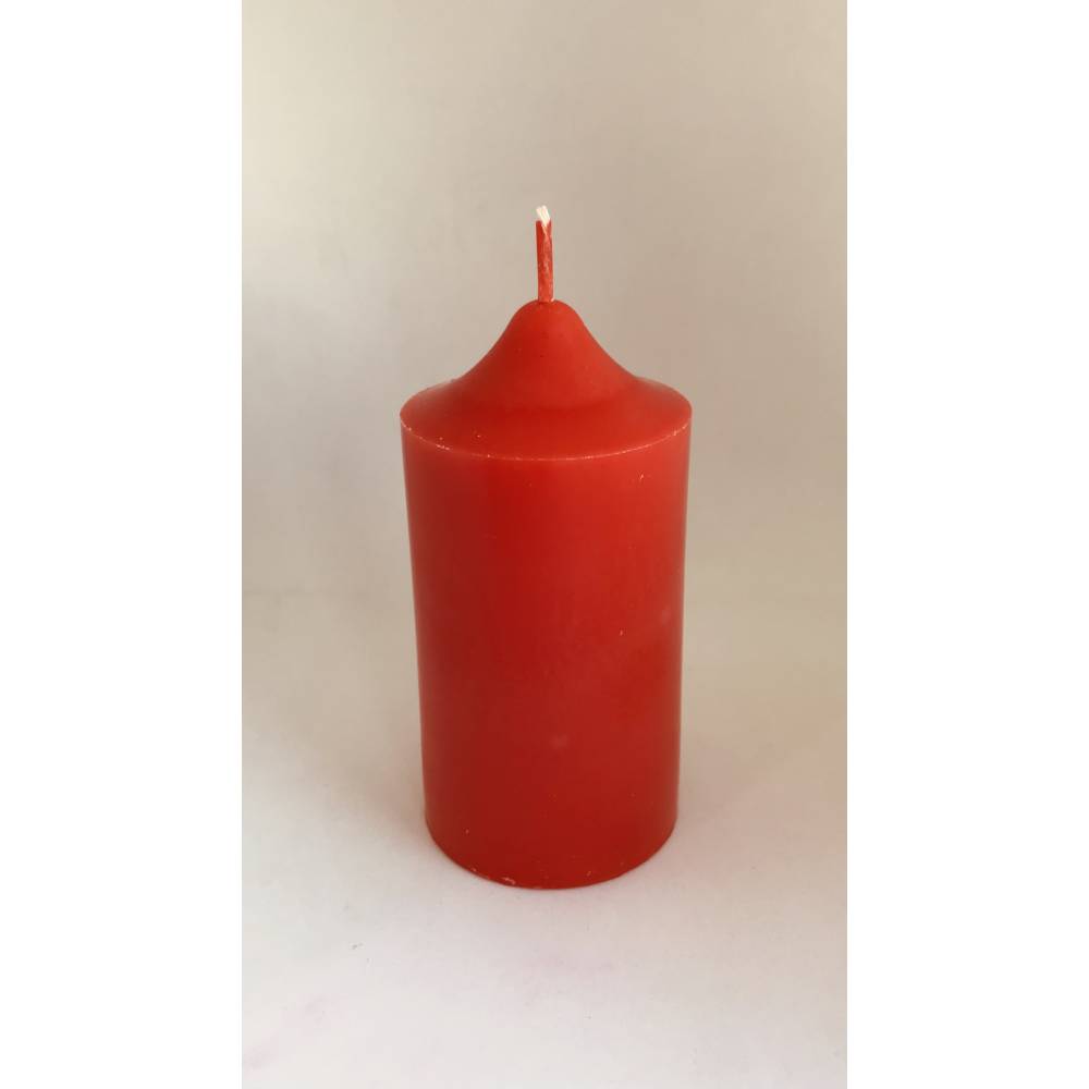 Свеча  цилиндр 5 Н 8 см 140 гр красная 2