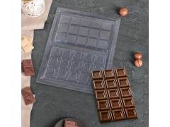Форма для шоколада 26,5×21 см «Плитка шоколада»