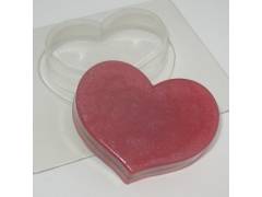 Мини Сердце пластиковая форма 75х59х20 мм  60 гр