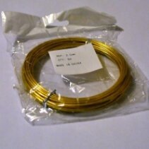 Алюминиевая проволока Ø 1 mm x 10 m золото