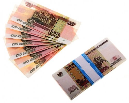 Муляж денег, купюры 100 рублей (цена за пачку) 85-95 шт