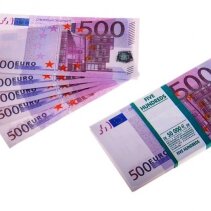 Муляж денег, купюры 500 евро (цена за пачку) 85-95 шт