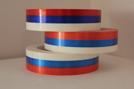 Лента простая 3 х 50 м Российский флаг