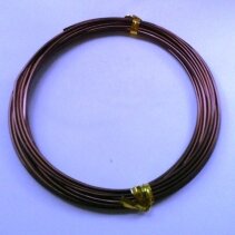 Проволока цветная алюминиевая 100% 1,5 мм 5 метров коричневый